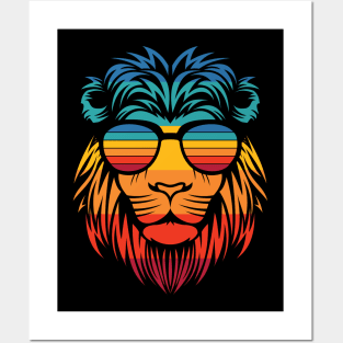 Retro Lion Posters and Art